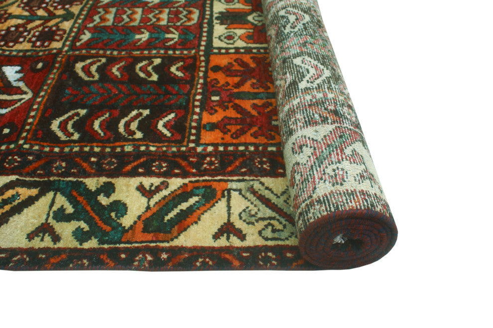 Fine Vintage Distressed Danush Red/Ivory Rug, 6'9 x 9'6
