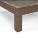 Keith Outdoor Right Arm Loveseat and Coffee Table Set, Dark Gray/Gray