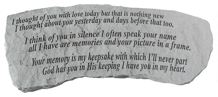 Your Memory Is My Keepsake Garden Marker