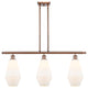 Innovations 516-3I-AC-G651-7-LED 3-Light Island Light, Antique Copper