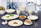 57 Piece Dinnerware Set-New Bone China Service for 8 People-Sonia