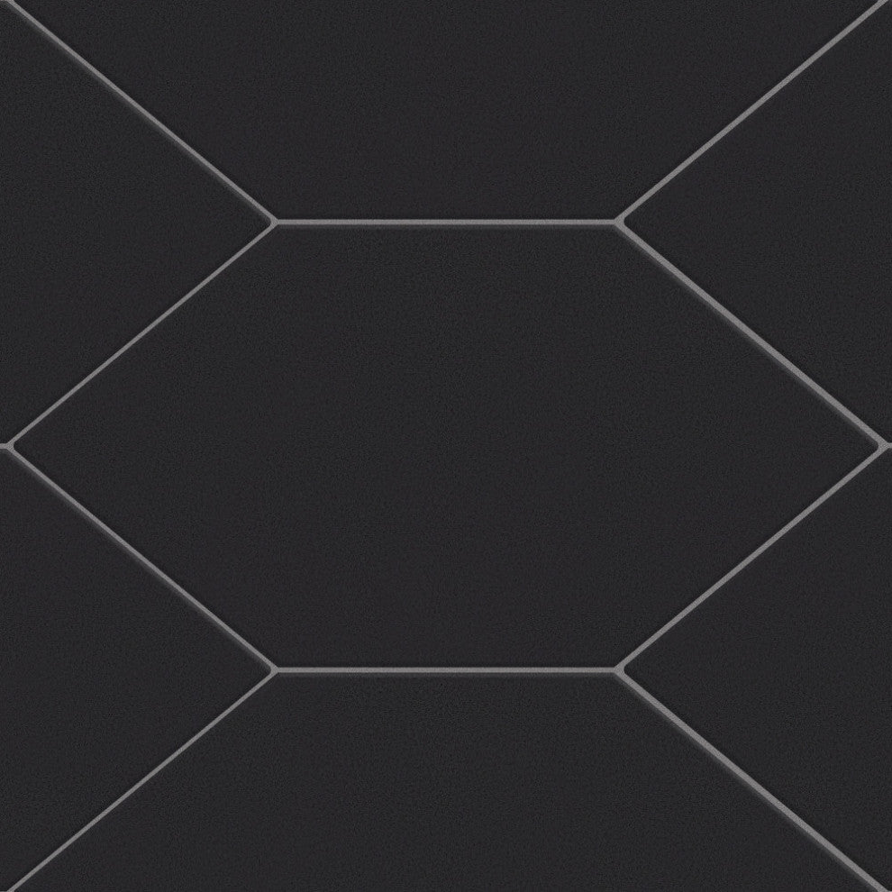 Textile Basic Kayak Black Porcelain Floor and Wall Tile