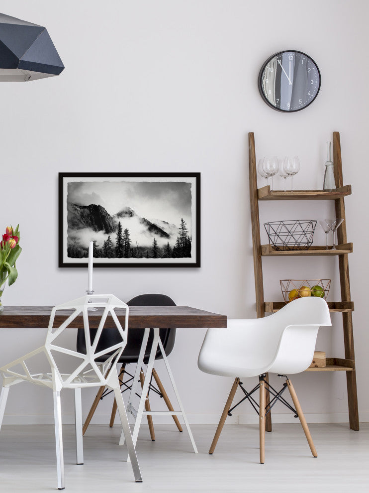 "Mysterious Peak" Framed Painting Print, 18x12