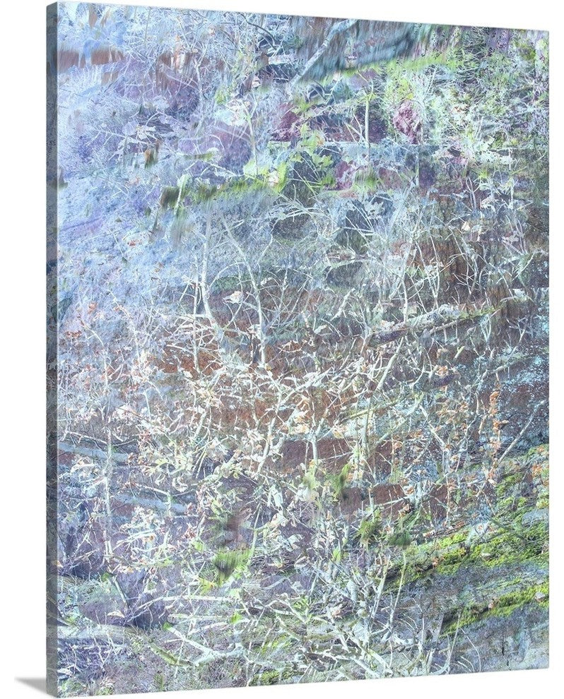 "Spectrum in Blue" Wrapped Canvas Art Print, 24"x30"x1.5"