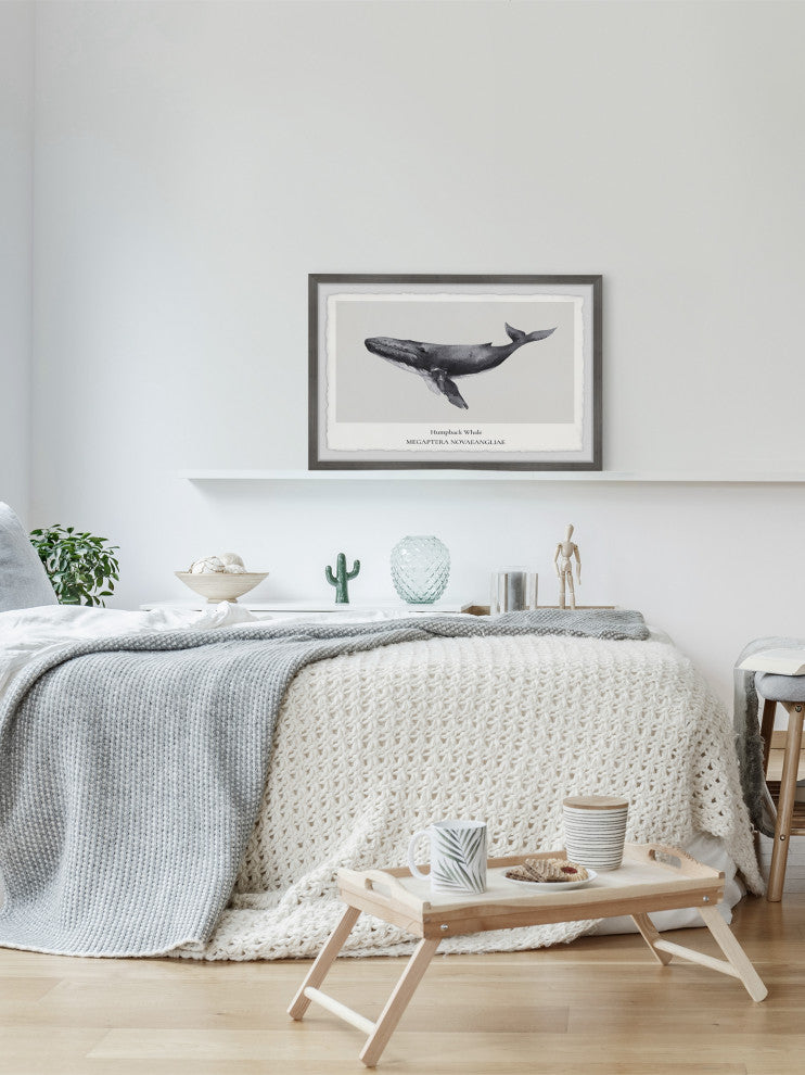 "Megaptera Novaeangliae" Framed Painting Print, 24x16