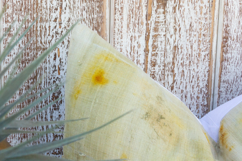 Puhor Tie Dyed Organic Silk Lumbar Pillow