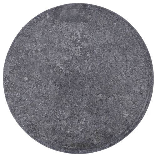 vidaXL Table Top Dining Table Top Replacement for Office Gray Ã˜15.7"x1" Marble
