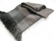 Alpaca and Wool Throw Blanket, Luxury All Season Block Throw, Grey With Brown