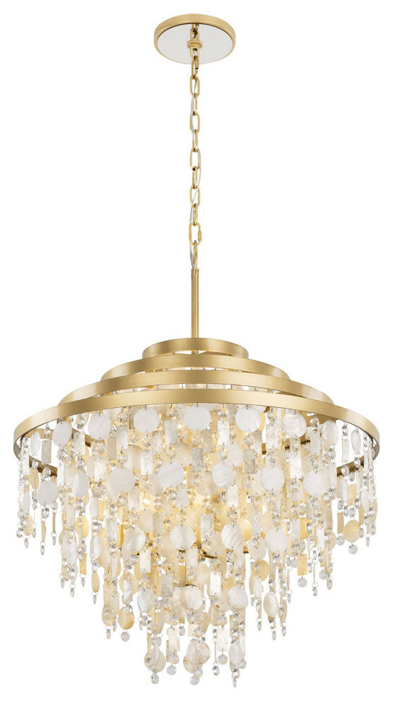 Kalani 10-Lt Chandelier - French Gold