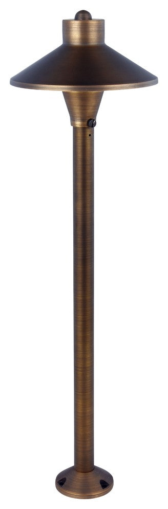 Path Light D7" H24"Antique Brassincludes Stakeg4 Halogen 20W