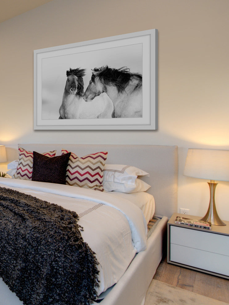 Marmont Hill, "Flowing Manes" Framed Painting Print, 45x30