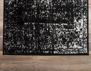 Unique Loom Black Casino Sofia 2'x6'7" Runner Rug
