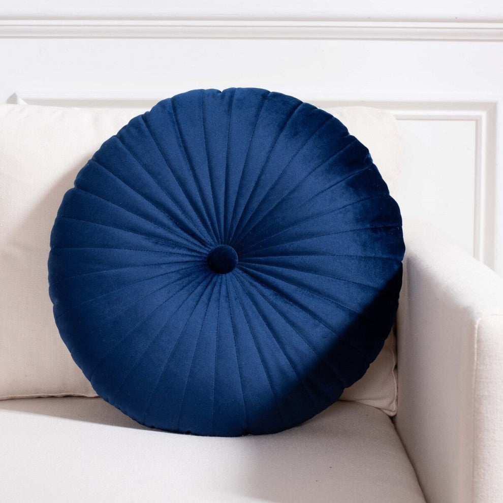 Safavieh Vallory Pillow Navy Blue 16" X 16"