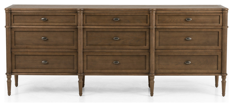 Toulouse 9 Drawer Dresser-Toasted Oak