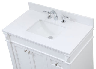 Home Living 21" Transitional White-Light Bathroom Vanity
