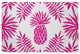Pineapple Leaves Spring Chenille Rug, Orchid, 4'x6'