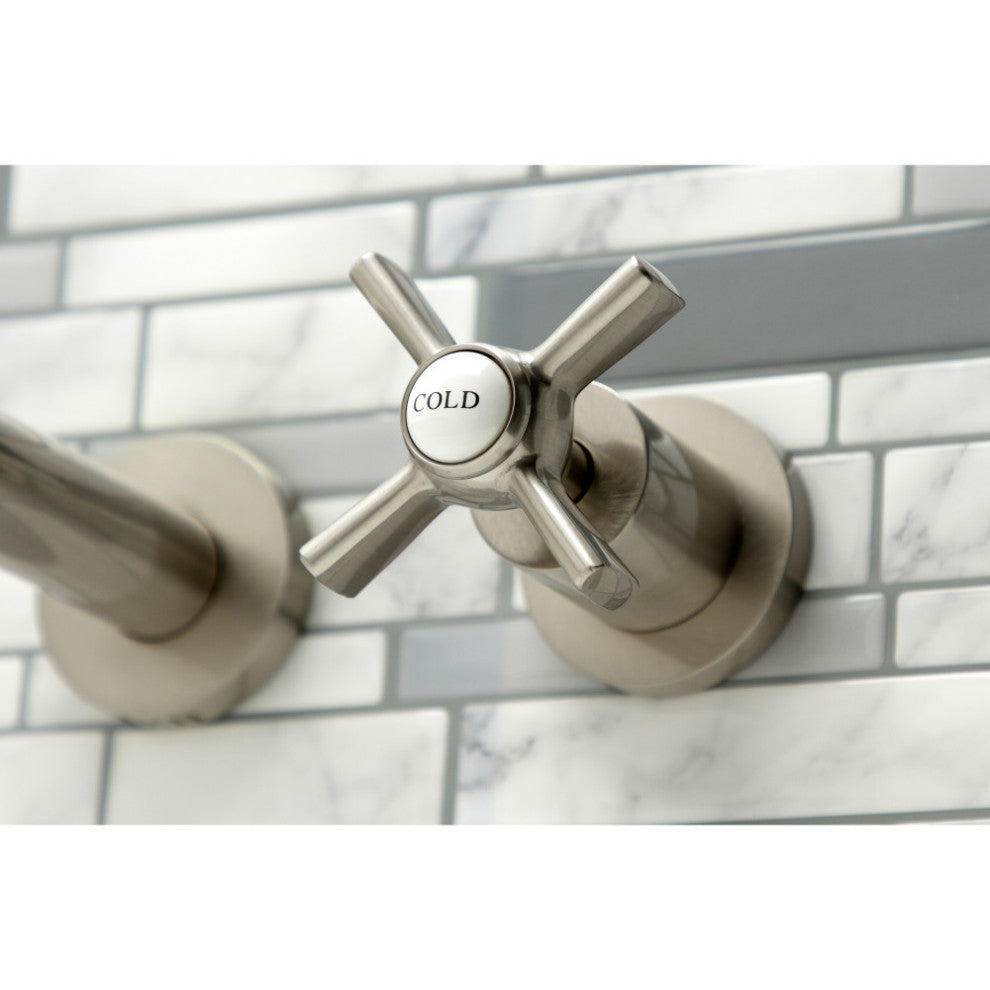 KS8058ZX Wall Mount Tub Faucet, Brushed Nickel