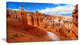 Sandstone Hoodoos in Bryce Canyon, Landscape Canvas Art Print, 40x20