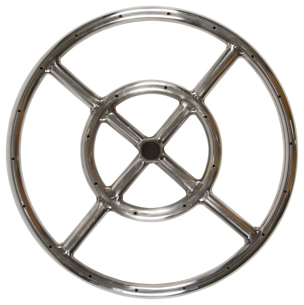 18" Double Ring Gas Burner Made With 316 Stainless Steel