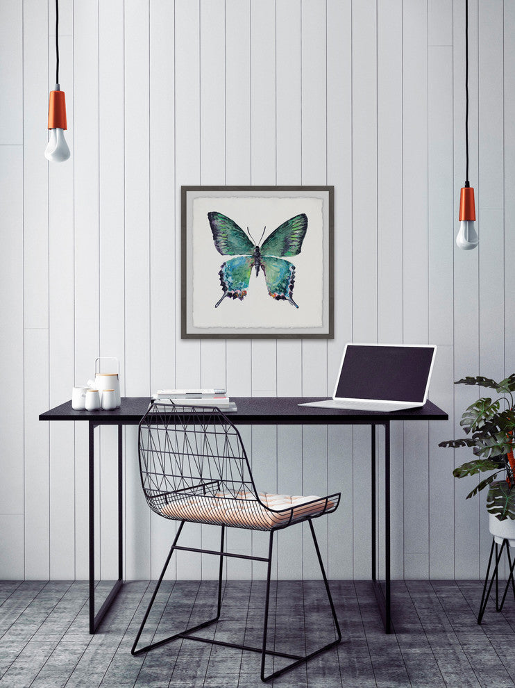 "Watercolor Butterfly" Framed Painting Print, 24"x24"