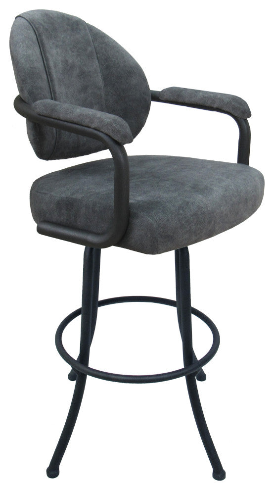 Swivel Counter 26", 30" or Extra Tall 34" Metal Bar Stool M-70, Outlier Charcoal - Gray, 26"
