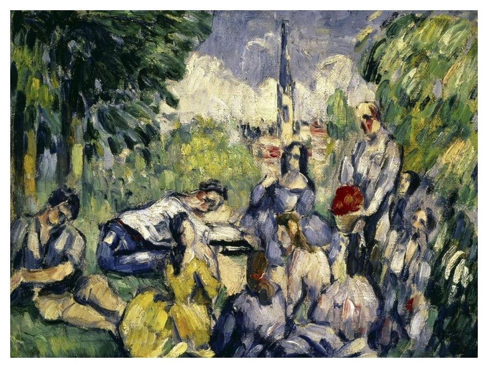 "Lunch on the Grass" Digital Paper Print by Paul Cezanne, 24"x18"