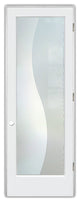 Pantry Door - Divise Stripes - Primed - 24" x 96" - Knob on Left - Pull Open