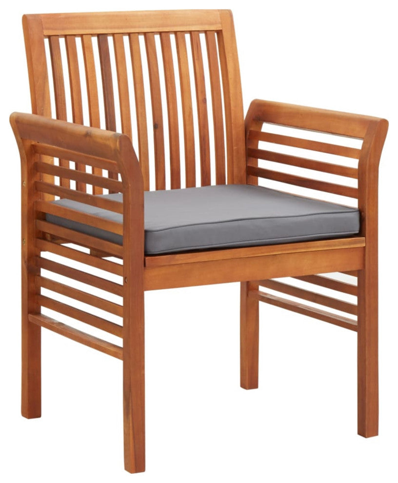 Vidaxl Garden Dining Chair With Cushion Solid Acacia Wood