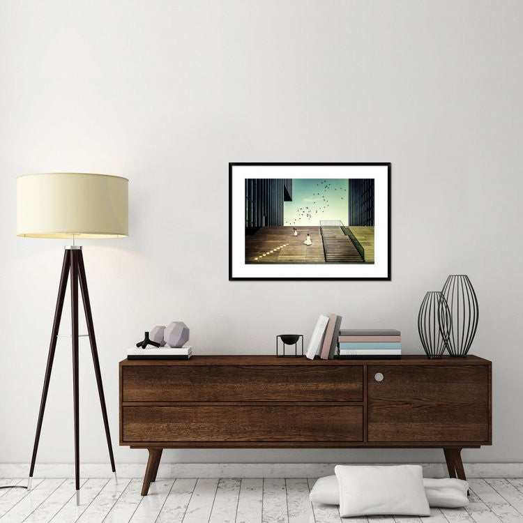 "Free Like A Bird" Framed Digital Print by Dennis Mohrmann, 38"x28"