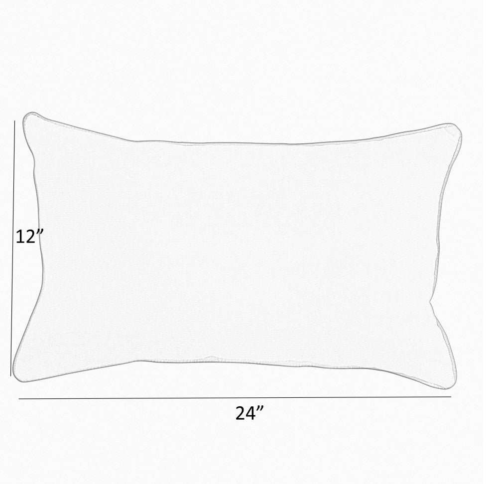 Sorra Home Preview Lagoon Knife Edge Pillow, Set of 2, 24"x12"x6"