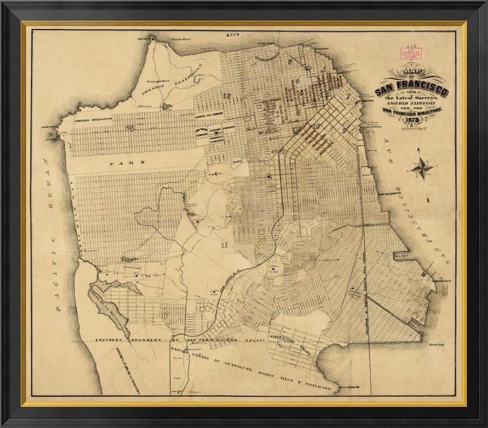 "San Francisco, California, 1873"  by Henry G. Langley, 40x35"