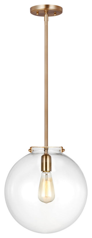 Kate 1-Light Pendant, Satin Brass