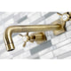 KS6023BEX Wall Mount Tub Faucet, Antique Brass