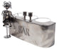 Unique Decorative Bar Iron Wine Presenter, 12"x10", Iron