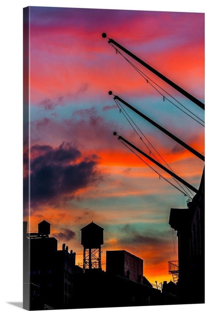 "Soho Sunset" Wrapped Canvas Art Print, 16"x24"x1.5"