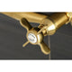 Kingston Brass KS112SB Two-Handle Wall Mount Bar Faucet, Brushed Brass