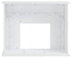 Hanston Tiled Marble Fireplace, White and Gray