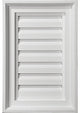 12"W x 18"H Vertical Gable Vent Louver, Functional