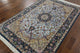 Super Fine Authentic Signed Persian Isfahan Hand Knotted Silk Rug, 5'x8'