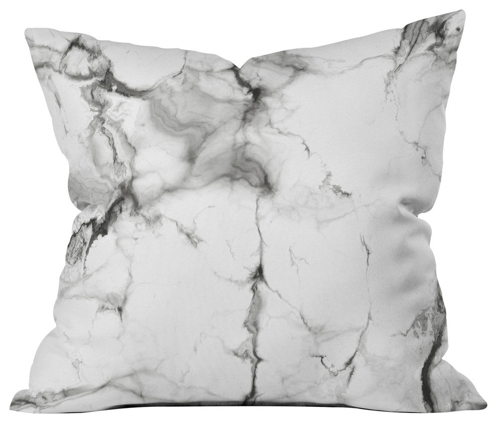 Chelsea Victoria Marble Throw Pillow, 16"x16"