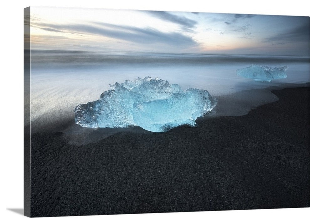 "Jokulsarlon Ice" Wrapped Canvas Art Print, 24"x16"x1.5"