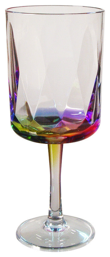 Rainbow Wine Glass, Set Of 4