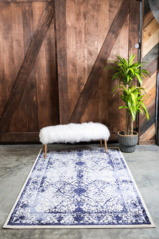Unique Loom Ivory La Jolla Traditional 7'x10' Area Rug