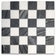 Silver Wave Black Forest Thassos White Marble Checkerboard Tile Honed, 1 sheet