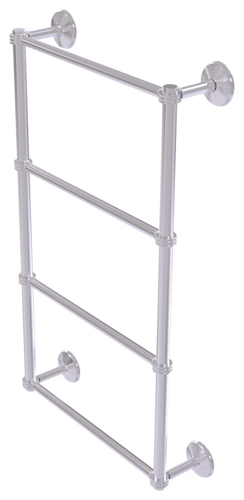 Monte Carlo 4 Tier 36" Ladder Towel Bar with Dotted Detail, Satin Chrome