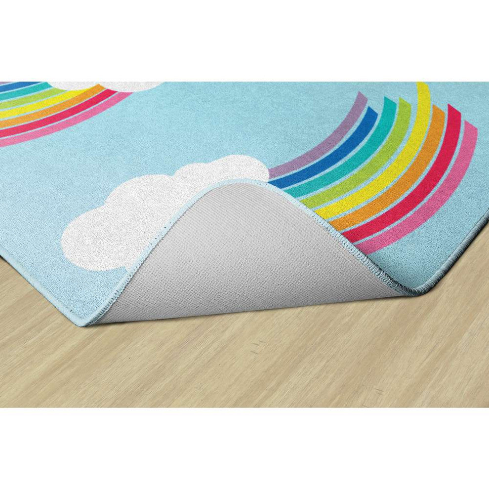 Flagship Carpets CA1992-44SG Schoolgirl Style Hello Sunshine Whimsical Rainbows