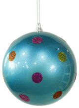 Vickerman M120212 Turquoise Candy Finish Ball Christmas Ornament