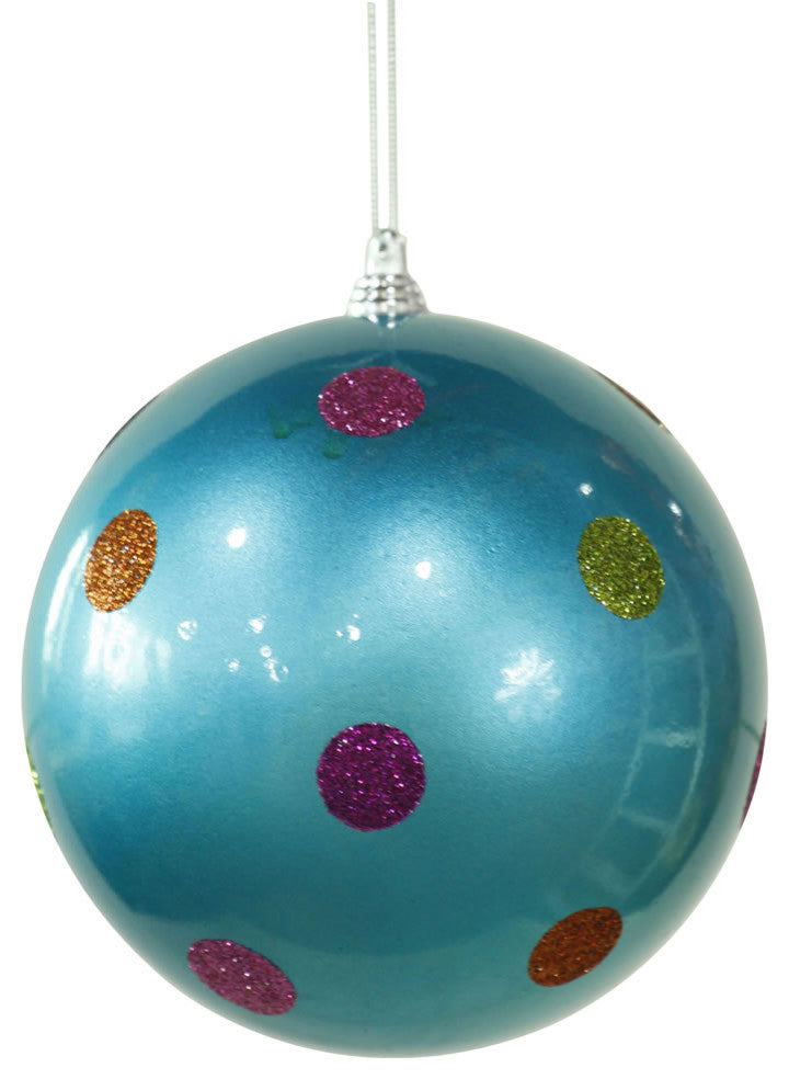 Vickerman M120212 Turquoise Candy Finish Ball Christmas Ornament