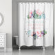 Start Each Day with a Grateful Heart 71x74 Shower Curtain