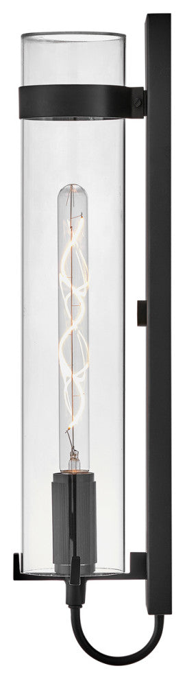 Hinkley Ryden 24" Large Vintage Industrial Outdoor Wall Sconce, Black